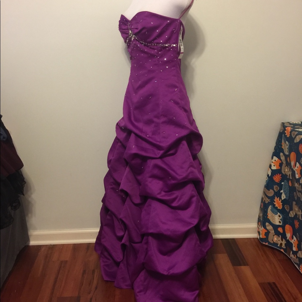 New purple princess prom dress